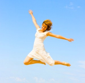 Woman-leaping